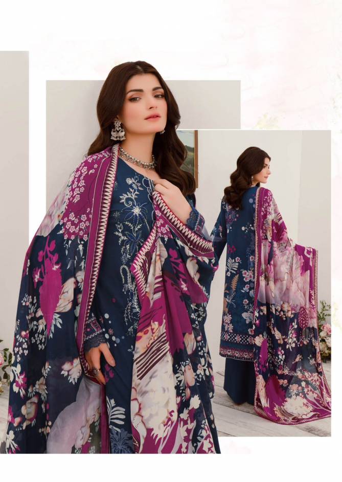 Kesariya Magic in Print Vol 13 By Al Karam Cotton Pakistani Dress Material Wholesalers In Delhi